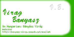 virag banyasz business card